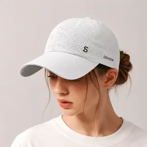 2-Pack Unisex Sunscreen Baseball Hat Mesh Breathable Quick Dry Sports Cap UV Resistant for Summer Outdoor Activities
