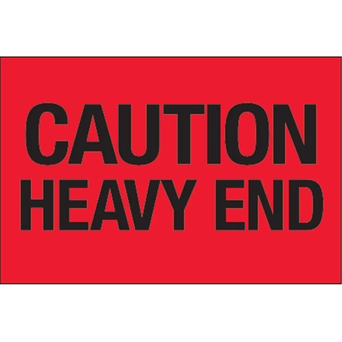 212 MAIN High Visibility Caution Stickers - 2x3 in Bold Print Coated Paper, Fluorescent Red Self-Adhesive Roll, 500-Count Warning Labels for Office Supplies, Easy to Display Instructions and Warnings