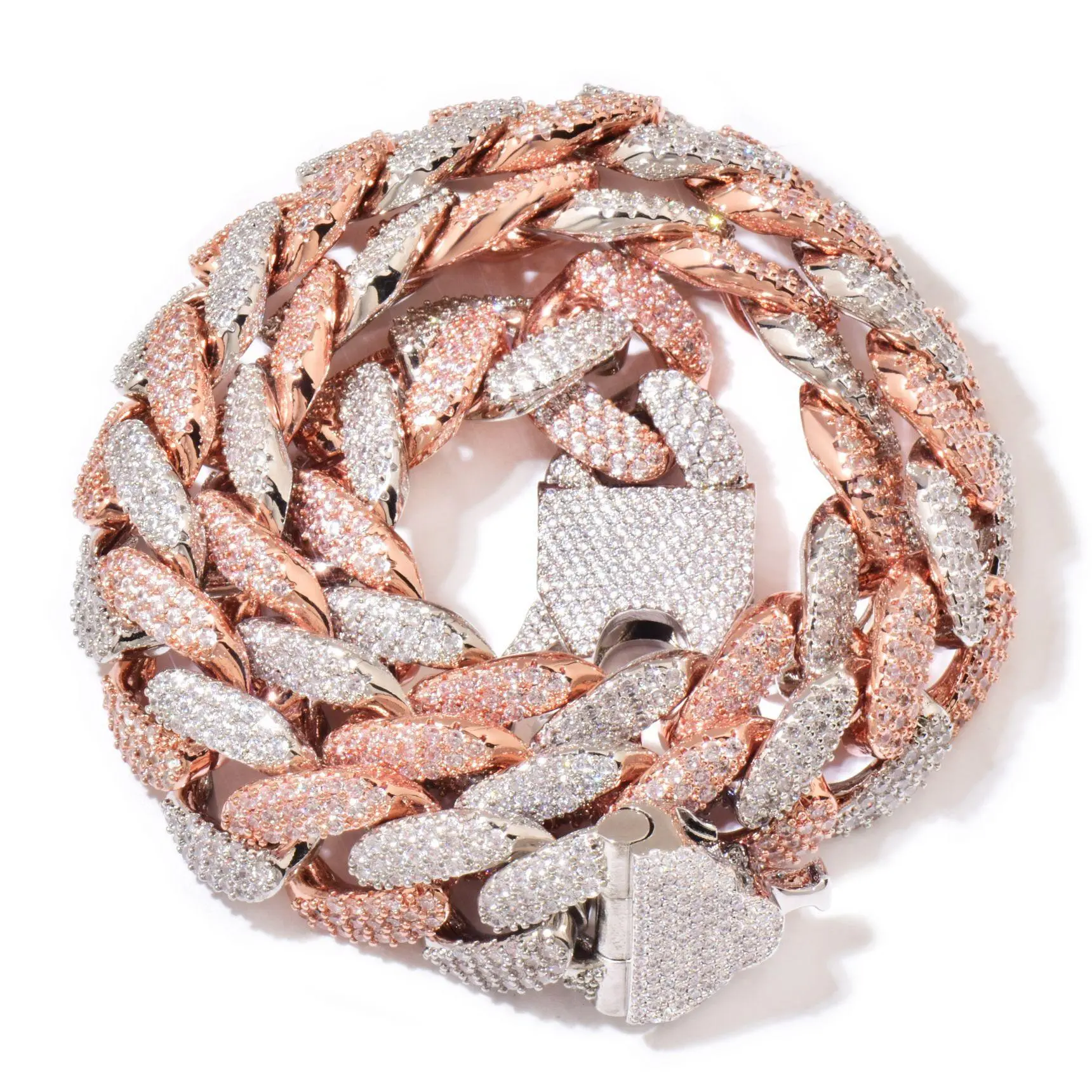 Two tone (rose gold+silver)