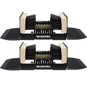 #Summervibes WORKPRO Boot Brush Scraper Outdoor, Shoe Cleaner Brush, Boot Scrubber, Heavy Duty Boot Cleaning Brush, 2 Pack Footwear