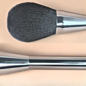 Extra Large Size Powder Brush with Large Fluffy Bristles for Loose Compact Powders Comfortable Vegan Friendly Handle High-Quality Synthetic Fibers Perfect for Bronzing Setting Makeup