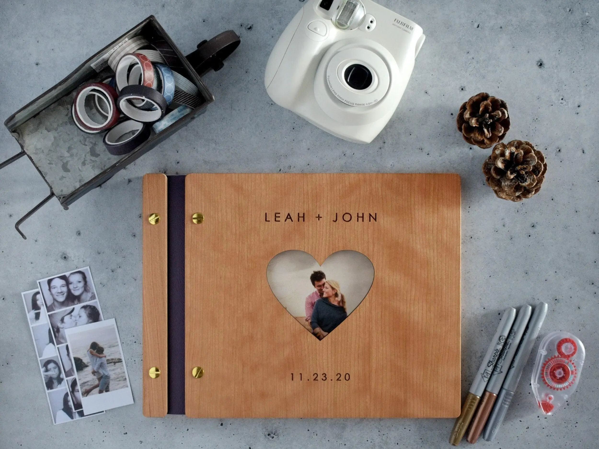 [custom in description] Adventure Book Scrapbook Couples Gift for Boyfriend, Anniversary Gifts Couples, Personalized Gift, Valentines Day Gift for Him