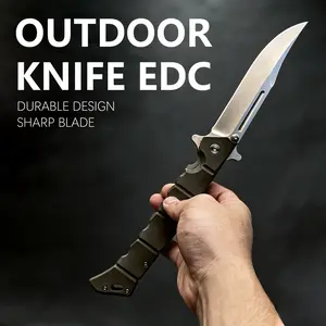 Versatile Fixed Blade Utility Knife, Portable Outdoor Camping Tool & Kitchen Fruit Paring Knife, Sharp Durable Blade with Non-slip Ergonomic Handle for Daily Household & Outdoor Cutting Use hiking bushcrafting