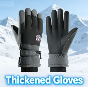 Thickened Outdoor Activities Waterproof Windproof 10-Finger Touchscreen Winter warm Gloves for men
