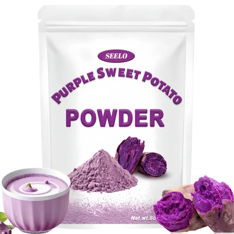 Purple Sweet Potato Powder - 8oz (227g) Healthy Natural Edible Food Coloring, Rich in Anthocyanin Superfood for Baking & Smoothies, Raw Hydration Powder