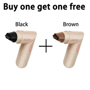 Rotating Winged Eyeliner Stamp Pen teyeliner 2-in-1 Dual-Head Design Waterproof Long-Lasting Makeup Natural Black & Light Brown Lipliner vine page Lash Serum Quick Dry longwear eye liner tip Precise All-in-One gorgeous doublesided, Cosmetic, Flawless, Oil