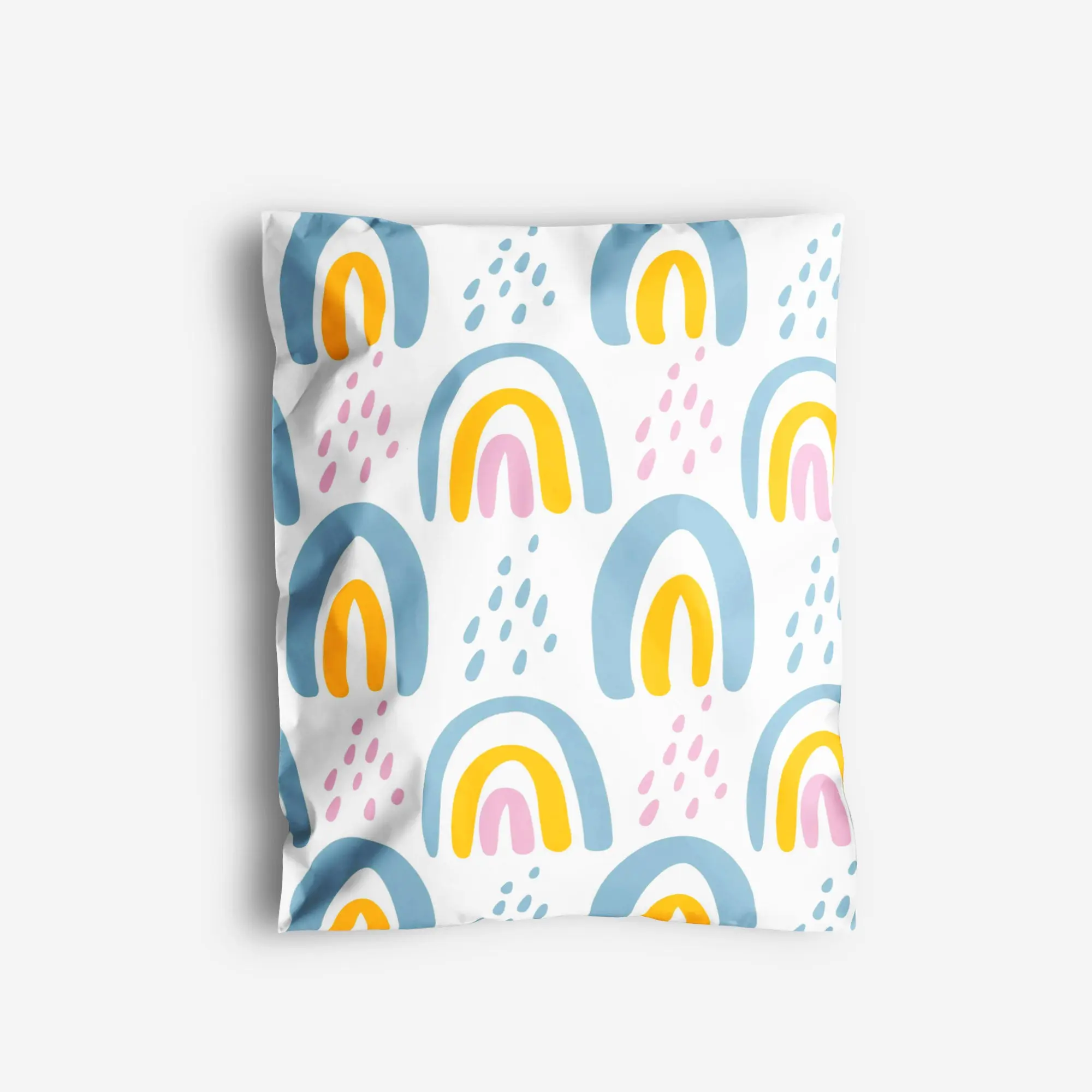 Package Mint 14x19 Poly Mailers - 100 Pack Boho Rainbow Design Poly Mailers Shipping Bags - Waterproof, Tear-Resistant, Self-Adhesive Seal - Decorative Mailing Bags for Clothes, Accessories