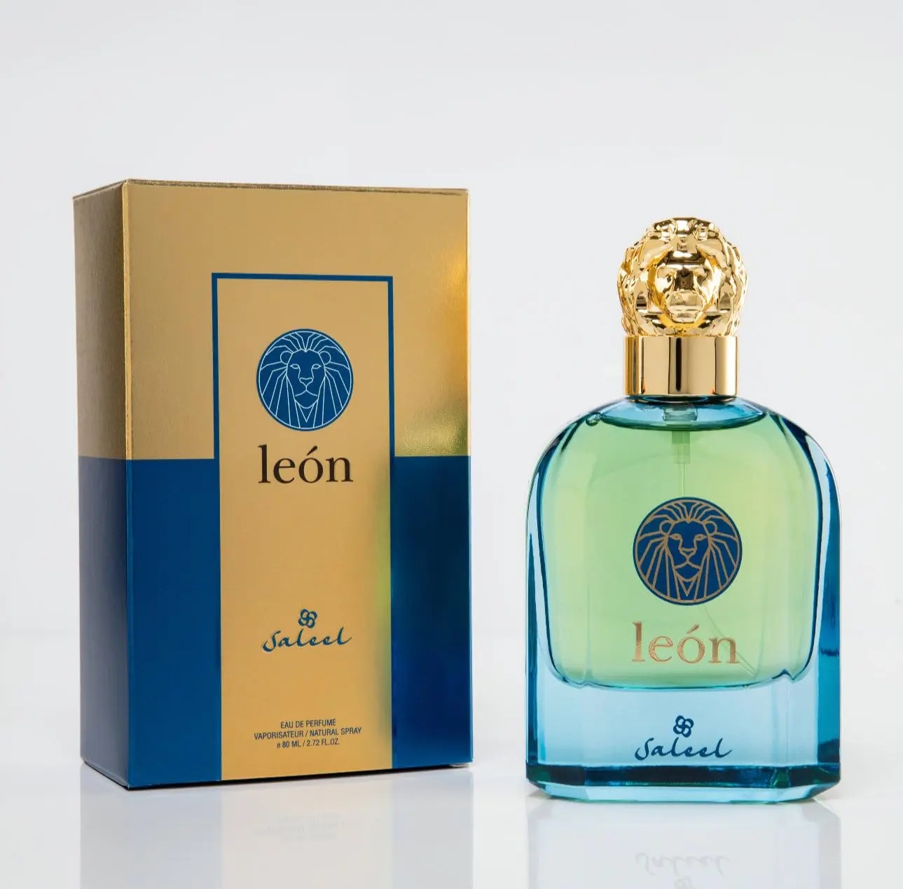 Saleel Leon Eau de Parfum for Men, a Modern Woody Fragrance with Notes of Amber, Vanilla, Bergamot & Lemon for Everyday Versatility, 2.72 fl oz, Adults, Signature Scent, Long Lasting, Edp, Vanilla Scents, Dynamic, Striking, Single Item, 2 To 2.9 Fl Oz, Ar