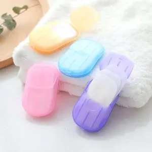 Random Color Disposable Scented Hand Soap Flakes, Travel Hand Washing Soap Sheet, Mini Hand Washing Tablet, Outdoor Travel Camping Accessories