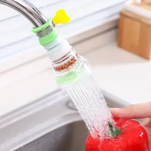 3pcs Adjustable Faucet Spray Heads - Rotating, Retractable, Splash-Proof Design with Transparent Covers & Colorful Handles  Height - Perfect for Home Kitchens, PP Material, Kitchen Faucet Spray Head RV Kitchen Faucets