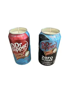 Vineyard Candle Co - Limited Edition Creamy Coconut Dr Pepper Scented Candle - 100% Organic Soy wax - Regular and Zero Sugar