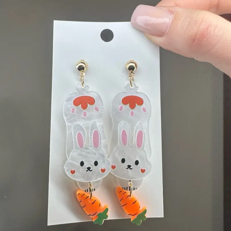 Bunny carrot earrings Bunny carrot earrings