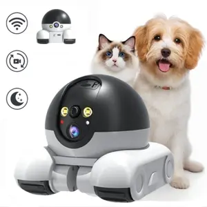 Dual-Lens Smart Robot Patrol Camera,2.4G/4G WiFi,24/7 Recording Pets/Baby/Older,PIR Motion Detection,IR Night Vision,2-Way Talk,Wireless Robot Security Camera,Indoor CCTV,IP Camera,Camera Systems
