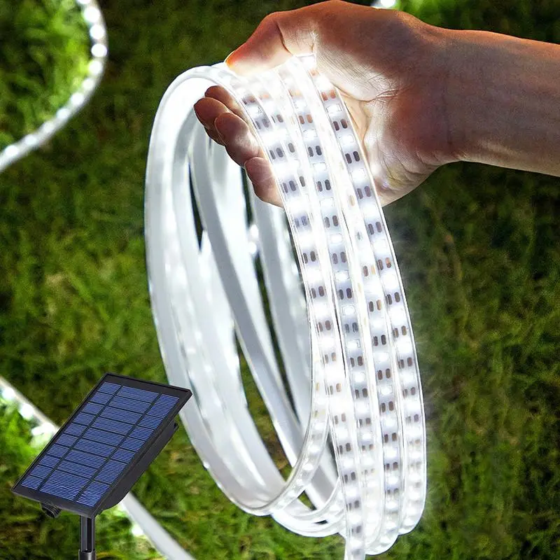 Solar String Lights with Remote Control, Outdoor LED Waterproof Pathway Light, Automatic On/Off, Garden Decor, Christmas Decoration, Light Strip, Led Atmosphere Lights, Wireless Led Lights, Decorative Led Light