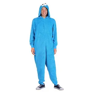 Adult Cookie Monster Zip Costume Onesie