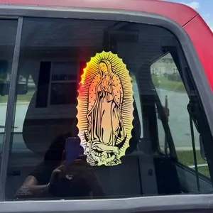 Virgen Maria Guadalupe Decal Sticker for Car, Trucks, SUV's, Decor 4 Different Sizes, Glass Doors, Vehicle Exterior Decoration