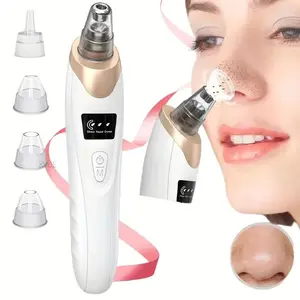 Electric Facial Pore Cleansing Skincare Set, Blackhead Remover Vacuum, 3 Suction Levels, 5 Probes, USB Rechargeable Pore Vacuum Kit, Unisex Gift for Birthday Christmas New Year