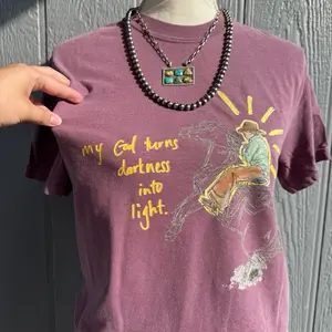 My God turns darkens into light COMFORT COLORS Top