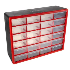 Stalwart 24 Plastic Drawers Organizer - Compart ment Storage