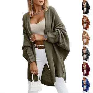 Imily Bela Oversized Cardigans for Women Fall Trendy Open Front Batwing Sleeve Long Cardigan Sweaters