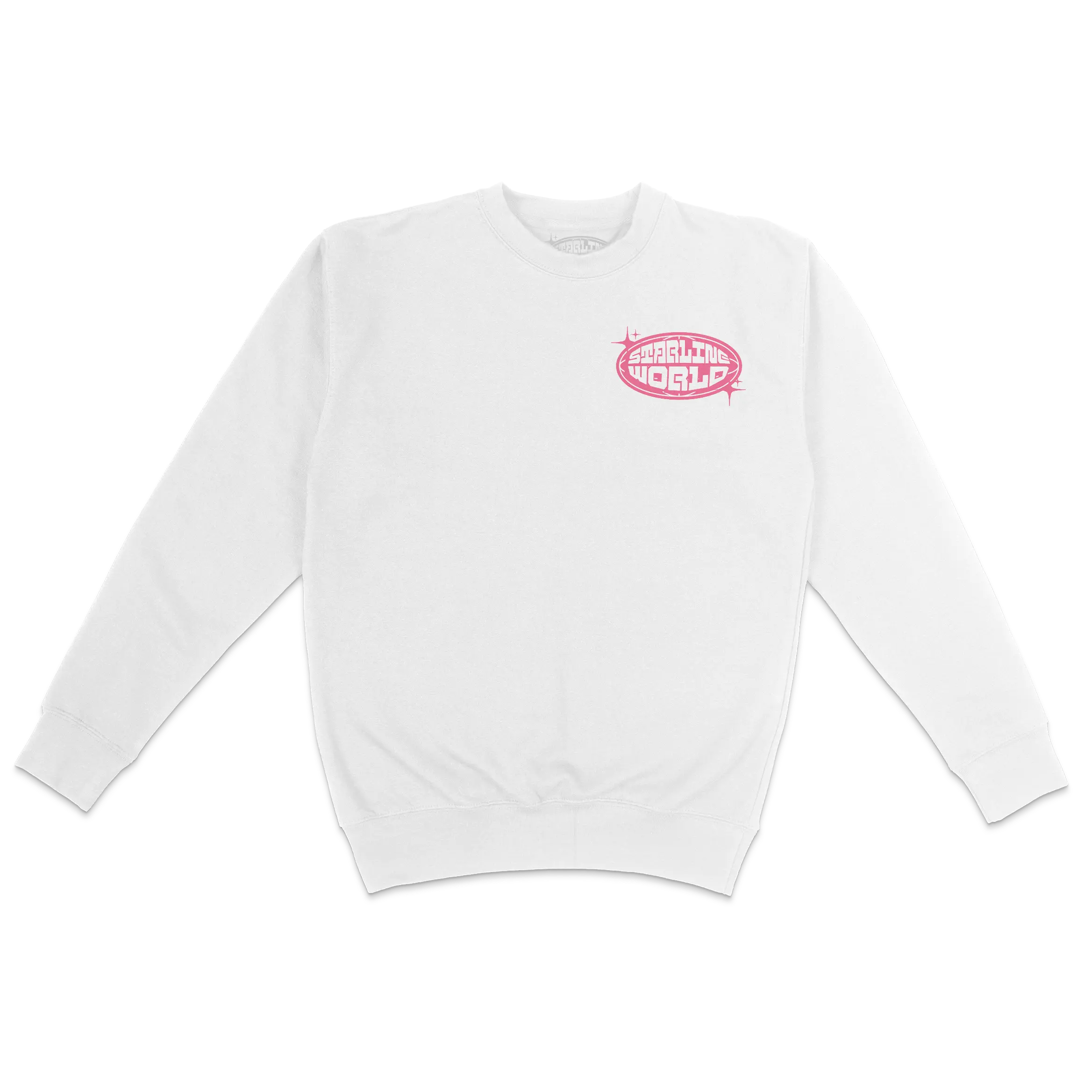 StarlineWorld (White-Pink) CREWNECK