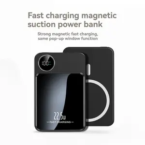 Magnetic 10000mAh 22.5W Fast Charger Power Bank Ultra-Thin Design for iPhone 12,13,14,15,16,17 Wireless PD20W Dual Charging Micro USB Portable  Battery Quality Money-Back Guarantee