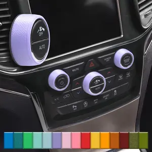 For Jeep Grand Cherokee 2014-2022 - Knob Press-Fit Covers | 3-Knob Set Choose Your Color! Precision Fit For a Snug Fit That Stays In Place With No Tape or Adhesive. Made with High Quality Materials That Won't Warp or Fade! Made In The USA
