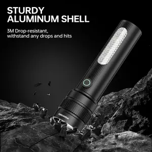 High Lumen Rechargeable LED Flashlightwith Five Lighting Modes, PowerfulHandheld Emergency Flashlight, Suitable forHome Camping and Daily Emergencies.