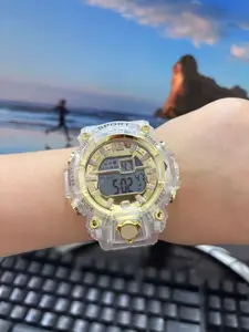 Electronic Watch Transparent Strap, Multifunctional Waterproof Fashion Sport Watch for Boys & Girls, Unisex Digital Wristwatch, Casual Watch, Digital Watches