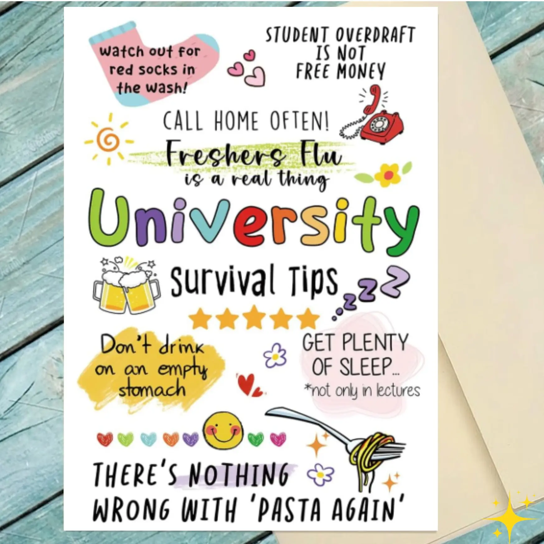 Back to School Greeting Card, New School Year Card for Kids, Student Encouragement Card, Inspirational School Gift