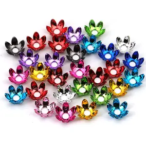 【B108】UV plated colorful lotus petals(and other things)  DIY handmade beads