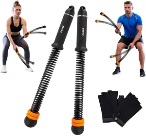 Portable Ropeless Battle Ropes, Adjustable Weights Cordless Battle Ropes for Home Gym, Weighted Exercise Equipment for Low-Impact Workout, Strength & HIIT