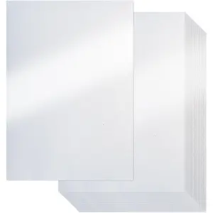 White Shimmer Cardstock Paper, 25 Sheets 250gsm/92Ib Pearlescent Paper, Double-sided Shiny Cardstock for Crafts DIY Projects Birthday Wedding Decoration