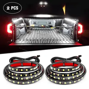 Nilight 60-Inch Super Bright Outdoor Waterproof LED Bed Light Strip, 2PCS for Automotive & Motorcycle Decorative Use, Led Outdoor Waterproof, Super Bright Led