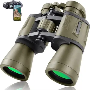 20X50 adult binoculars, high magnification professional binoculars, nautical tactical binoculars, outdoor binoculars, featuring FMC lens and central focus, very suitable for bird watching, leisure camping, and hiking.