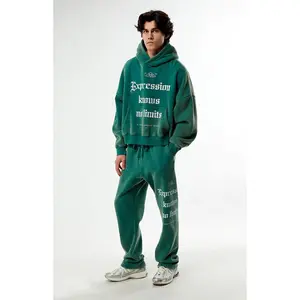 Pacsun Men's Green Expressions Baggy Sweatpants