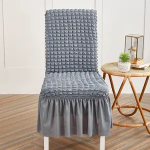 Stretchable Chair Covers Dining Chair Slipcover Universal Removable Design Stain Resistant Durable Material High Elasticity Easy to Install for Living Room Bedroom Hotel Cafe Restaurant Use