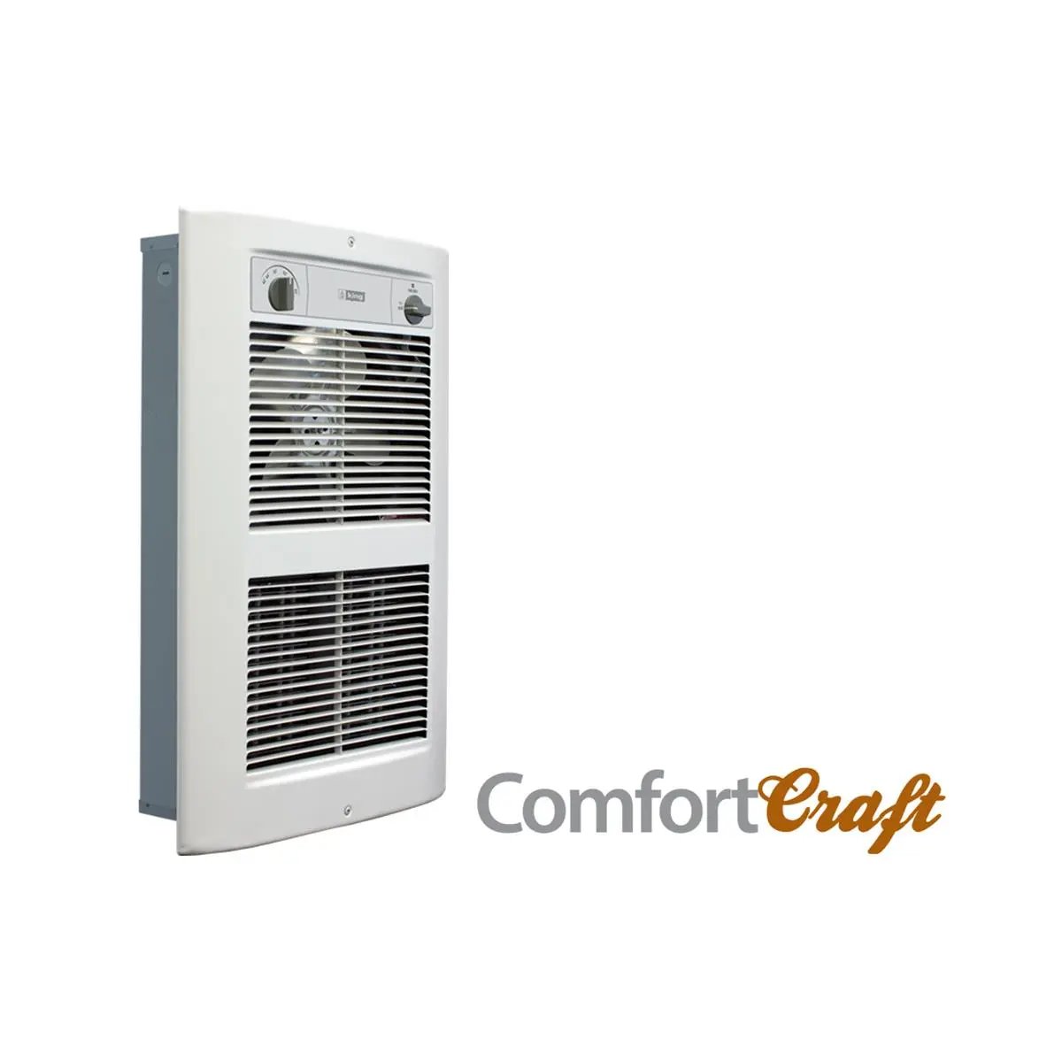 212 MAIN Modern Large-Size Wall Heater - Model LPW1227T-S2-WD-R, 120V, 2750W High Power, White Dove, Thermostatic, Fan Delay, Steel, 3-position Heat/Fan/Off Switch, Residential & Commercial Use