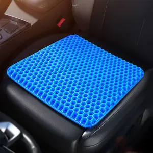 Summer Gel Seat Cushion, Breathable Honeycomb Ice Pad, Soft Ice Pad for Car Seats, Office Home Stool, Cool Butt Pad, Cooling Effect, Breathable Design, Honeycomb Structure