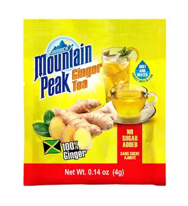 Jamaica Mountain Peak Ginger Instant Tea Unsweetened 14 sachets