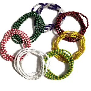 7 Eleke Collar De Santeria Yoruba Religion Orisha Necklace Traditional Beaded Necklace for Spiritual Wearers Size 17 Inch