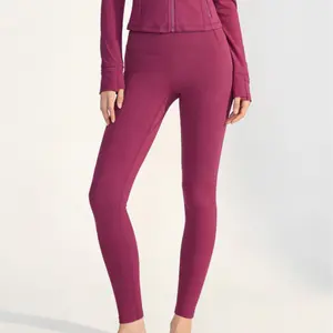 Women's Ribbed Yoga Leggings Cropped Ankle Length Vertical Stripes Stretchy Tummy Control for Workout Running Yoga Daily Casual Wear Seamless Comfortable Fabric - Womenswear