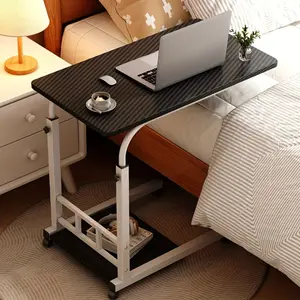 Mobile computer desk, suitable for working from home, with storage space under the desk, convenient and practical.