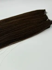 ALT Hair Extensions - Chocolate Brown Micro Weft - 22 inch - Weight: 60g - Color: 2B - Silicone-Free