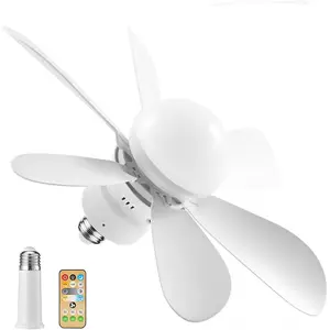 Ceiling Fan with Light & Remote Control, Quiet Ceiling Fan with 6 Blades, Low Profile Ceiling Fan with Light for Bedroom, Garage, Kitchen, Living Room, Ceiling Fan Lights