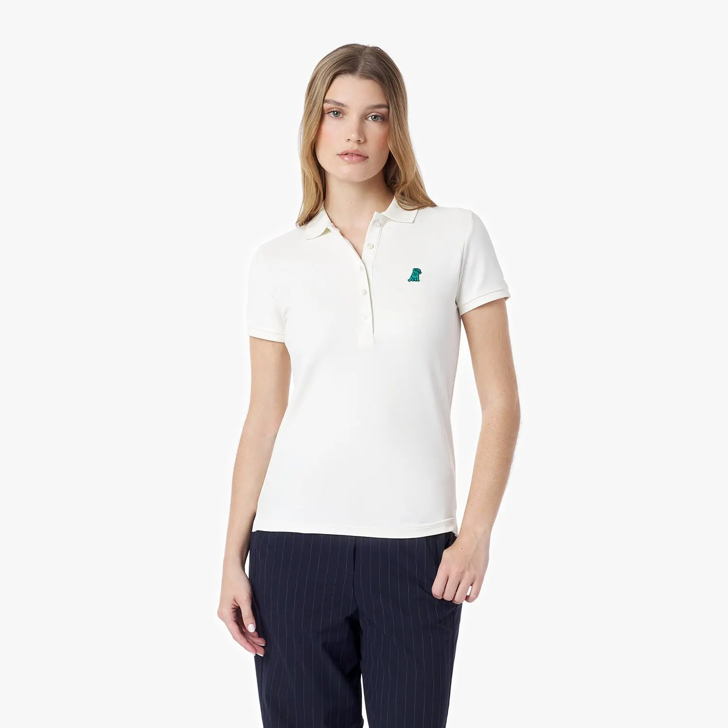 Women's Slim Fit Polo Shirt — Sweet Corn