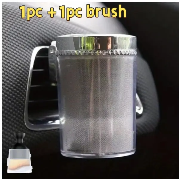 1 Car Ashtr + 1 Brush, Multi-functional Ashtr  Compact Design, Easy to Install