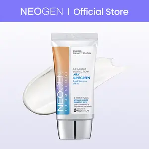 [NEOGEN Official] Day-Light Protection Airy Sunscreen SPF50 l Makeup Prep Sunscreen l Primer-like Smooth Base l No White Cast l No Eye Sting l Korean Skincare
