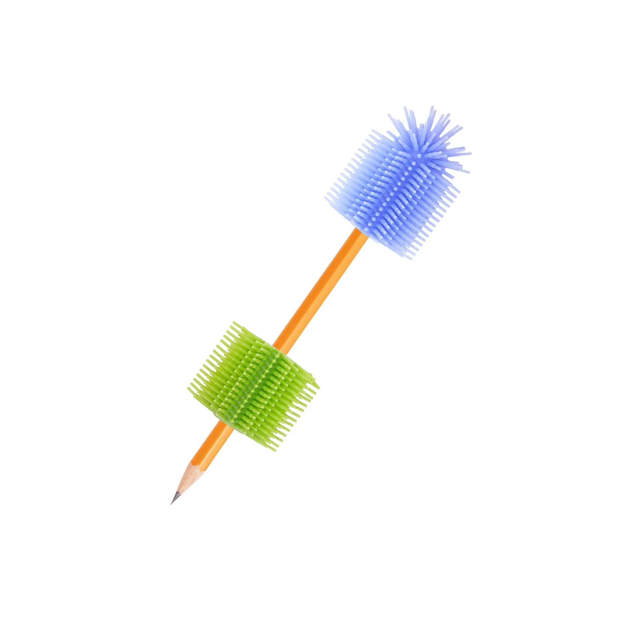 Spike Silicone Fidget Tactile Pencil Topper & Grip Combo Pack