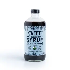 Elderberry Syrup with Blue Agave | Immune Support | USDA Organic Certified | Non-GMO | Vegan | Gluten-Free clean ingredient supplements